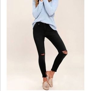 Pistola Black Distressed Skinny Jean